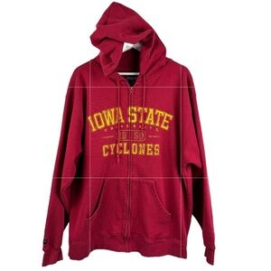 Jansport Iowa State University Cyclones Unisex Zip Up Hoodie Size Large
